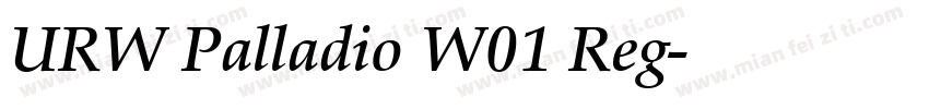 URW Palladio W01 Reg字体转换